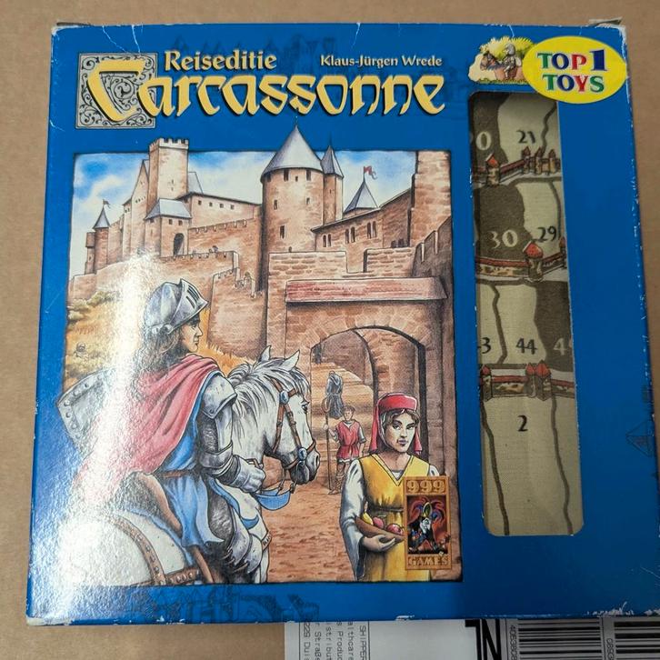 Carcassonne Reiseditie - Klaus-Jürgen Wrede - Top 1 Toys, Hobby en Vrije tijd, Gezelschapsspellen | Bordspellen, Gebruikt, Een of twee spelers