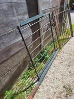 Dubbele stalen tuinpoort, 240 x 120 cm – Goede Staat!, Ophalen, Gebruikt, IJzer, Spijlenhekwerk