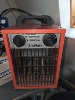 Industriële / bouw kachel warm ventilator 2kW Eurom, Ophalen, 30 tot 80 cm, Kachel, Minder dan 60 cm