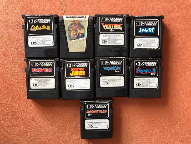 Colecovision Games - 9 Stuks Werkend!, Spelcomputers en Games, Games | Overige, Gebruikt, Avontuur en Actie, 1 speler, Vanaf 7 jaar