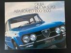 Alfa Romeo Giulia Nuova Super 1300/ 1600 Brochure 1975, Boeken, Auto's | Folders en Tijdschriften, Ophalen of Verzenden, Zo goed als nieuw