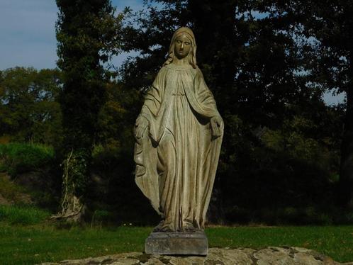 Beeld Maria - robuust - polystone - ecru, Tuin en Terras, Tuinbeelden, Mensenbeeld, Kunststof, Ophalen of Verzenden