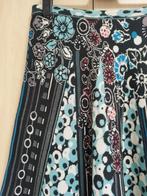 IVKO knitted floral print rok L 44 Blauw, Kleding | Dames, Maat 42/44 (L), IVKO, Zo goed als nieuw, Knielengte