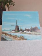 Mooi Landschapsschilderij // Zeer Goede Staat // 50 x 40 cm, Antiek en Kunst, Kunst | Schilderijen | Klassiek, Ophalen of Verzenden