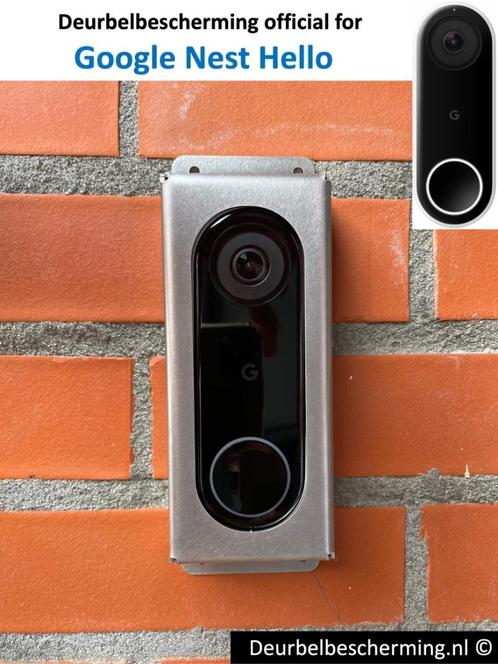 Google Nest Hello - deurbel bescherming RVS (Anti-diefstal), Audio, Tv en Foto, Videobewaking, Nieuw, Verzenden