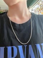 Zilverkleurige ketting, Sieraden, Tassen en Uiterlijk, Kettingen, Ophalen of Verzenden, Zo goed als nieuw, Zilver