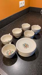 6 Wedgwood Conway kop en schotels, Huis en Inrichting, Keuken | Servies, Ophalen of Verzenden, Zo goed als nieuw, Wedgwood, Kop(pen) en/of Schotel(s)