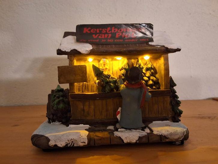 Kersthuisje Typisch Hollands, Kerstbomen v Piet, kerstdorp, Diversen, Kerst, Zo goed als nieuw, Ophalen of Verzenden