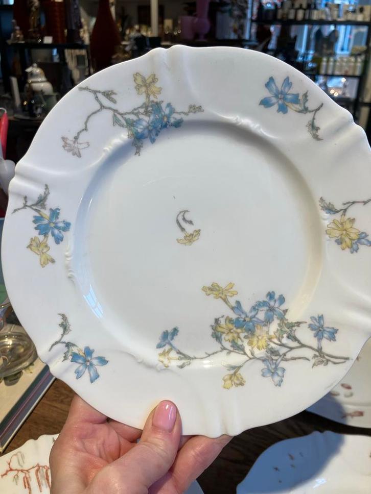 4 Borden Theo Haviland Limoges, Antiek en Kunst, Antiek | Schalen, Ophalen of Verzenden