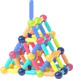 JUST23 Magnetic Tiles KBB88 - Magnetisch Speelgoed 99 Stuks, Verzenden, Nieuw, Knutselen