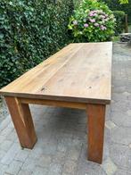 Eiken robuuste eettafel 2.52 m, Ophalen, 200 cm of meer, 50 tot 100 cm, Zo goed als nieuw