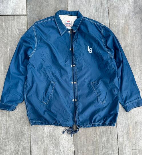 Levi’s Windbreaker Coachjas – Blauw | Maat L, Kleding | Heren, Jassen | Zomer, Zo goed als nieuw, Maat 52/54 (L), Blauw, Verzenden