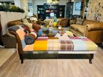 CHAIS LONGUE PATCHWORK / MULTICOLOR CHESTERFIELD DAYBED STOF, Huis en Inrichting, Ophalen of Verzenden, Nieuw, Leer