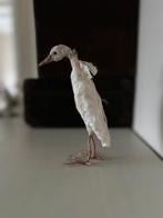 Spuncotton reigertje, kerstbal kerstverlichting oud frans, Antiek en Kunst, Ophalen of Verzenden