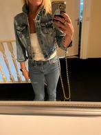 Stoer spijkerjasje maat S/M, Blauw, Ophalen of Verzenden, Zo goed als nieuw, Korte mouw