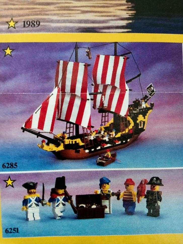 Lego Piraten schip Black  Seas Barracuda nr 6285 en andere, Kinderen en Baby's, Speelgoed | Duplo en Lego, Zo goed als nieuw, Lego