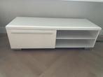 Tv meubel wit hoogglans. Afmetingen in cm: 120 x 45 x 38 i, Gebruikt, 100 tot 150 cm, Ophalen of Verzenden, Minder dan 100 cm