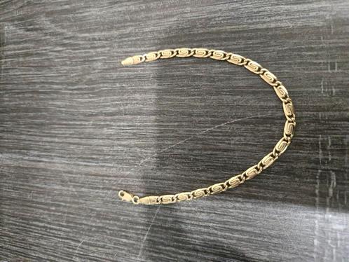 14 k gouden platte armband 4,6 gram, Sieraden, Tassen en Uiterlijk, Armbanden, Nieuw, Goud, Goud, Ophalen of Verzenden