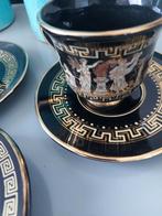 Vintage Griekse theekopjes/ asbak/ zwart/goud/Kratimenos, Antiek en Kunst, Antiek | Servies los, Ophalen of Verzenden