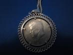 halve dollar in ketting, Ophalen of Verzenden, Noord-Amerika, Losse munt, Zilver