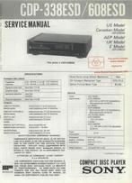 Sony, cdp-338esd originele service manual, Ophalen of Verzenden, Gebruikt, Sony