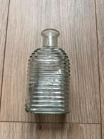 Glazen vaas met strepen klein, Overige kleuren, Ophalen of Verzenden, Minder dan 50 cm, Glas