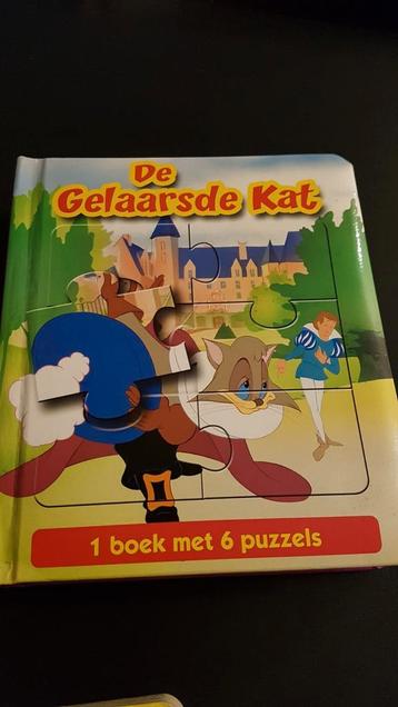 De Gelaarsde Kat: boek met 6 puzzels.  beschikbaar voor biedingen