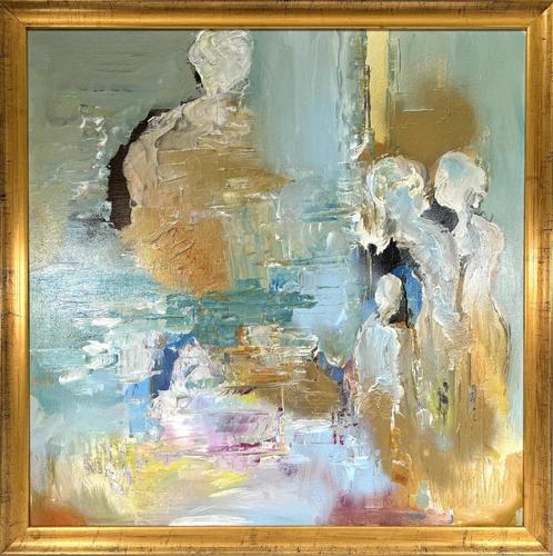 Schilderij, Marten Randa, Antiek en Kunst, Kunst | Schilderijen | Abstract, Ophalen of Verzenden