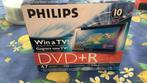 Philips DVD+R - 10 stuks - Nieuw, Ophalen of Verzenden, Nieuw, Dvd, Op spindel