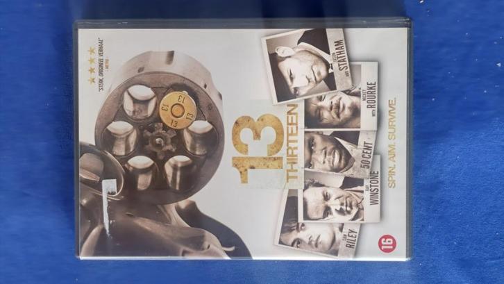 Thirteen "Jason Statham, Curtis Jackson", Cd's en Dvd's, Dvd's | Thrillers en Misdaad, Zo goed als nieuw, Actiethriller, Vanaf 16 jaar