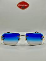 Cartier C Decor NIEUW Diamond Cut zonnebril, Overige merken, Zonnebril, Blauw, Nieuw