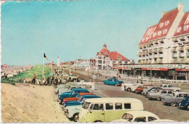 Noordwijk met auto's Volkswagen T1 Bus, Verzamelen, Ansichtkaarten | Nederland, Gelopen, Zuid-Holland, 1960 tot 1980, Ophalen of Verzenden