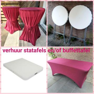 Statafel huren *** korting in juli *** beschikbaar voor biedingen