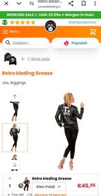 Grease Sandy Outfit - T-Birds Jasje & Pruik XL-XXL, Ophalen, Carnaval, Maat 46/48 (XL) of groter, Zo goed als nieuw