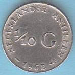 Nederlandse Antillen 1/10 gulden 1962 Juliana zilver, Koningin Juliana, Zilver, Ophalen of Verzenden, 10 cent