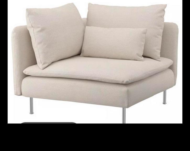 Söderhamn hoezen, wit en aqua kleur., Huis en Inrichting, Banken | Sofa's en Chaises Longues, Gebruikt, Overige maten, Minder dan 150 cm