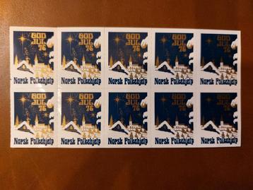 Noorwegen Norsk Folkehjelp Kerstzegels 1976 beschikbaar voor biedingen