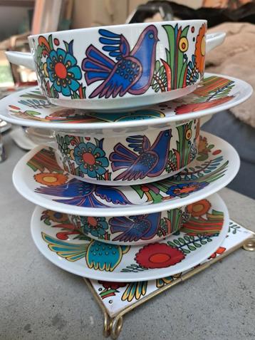 Villery & Boch Acapulco Soepkommen met Schotel (3) beschikbaar voor biedingen