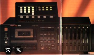 TASCAM 238 Syncaset 8-track Recorder + RC88 contr beschikbaar voor biedingen