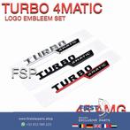A45 CLA45 GLA45 AMG Turbo 4matic LOGO embleem SET W176 W177, Ophalen of Verzenden, Gebruikt