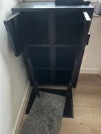 Zwarte Kast met Vakken, Huis en Inrichting, Kasten | Kledingkasten, Ophalen, Gebruikt, 100 tot 150 cm, 50 tot 100 cm