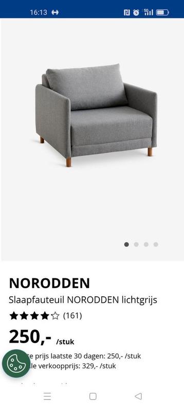 Norodden Slaap fauteuil NIEUW vd Jysk