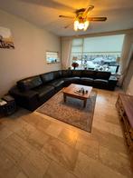 Grote lederen hoekbank, Huis en Inrichting, Ophalen, Gebruikt, Leer