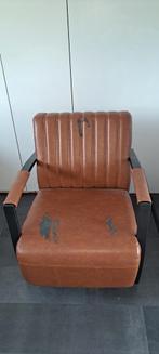 troubadour fauteuil, Ophalen, Gebruikt, Eenpersoons, Leer