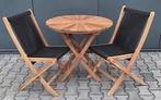 2 nieuwe teakhouten stoelen zonder tafel ., Tuin en Terras, Tuinsets en Loungesets, Ophalen, Nieuw, Teakhout, Stoel