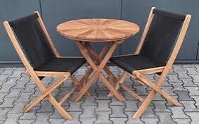 2 nieuwe teakhouten stoelen zonder tafel ., Tuin en Terras, Tuinsets en Loungesets, Nieuw, Teakhout, Stoel, Ophalen