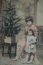 frankrijk 1910 kerstmis moeder dochter kerstboom, Verzamelen, Ansichtkaarten | Themakaarten, Gelopen, Overige thema's, Ophalen