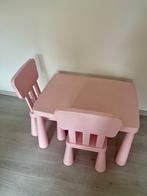 Kinder tafel met 2 stoelen (Ikea), Ophalen of Verzenden, Zo goed als nieuw, Tafel(s) en Stoel(en)