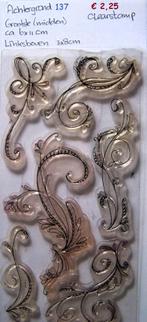 Achtergrond 137  Clearstamp, Hobby en Vrije tijd, Stempelen, Ophalen of Verzenden, Gebruikt, Clearstamp