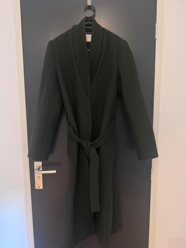 Ivy & Oak winterjas wolmix donkergroen, Kleding | Dames, Jassen | Winter, Gedragen, Maat 38/40 (M), Groen, Ophalen of Verzenden